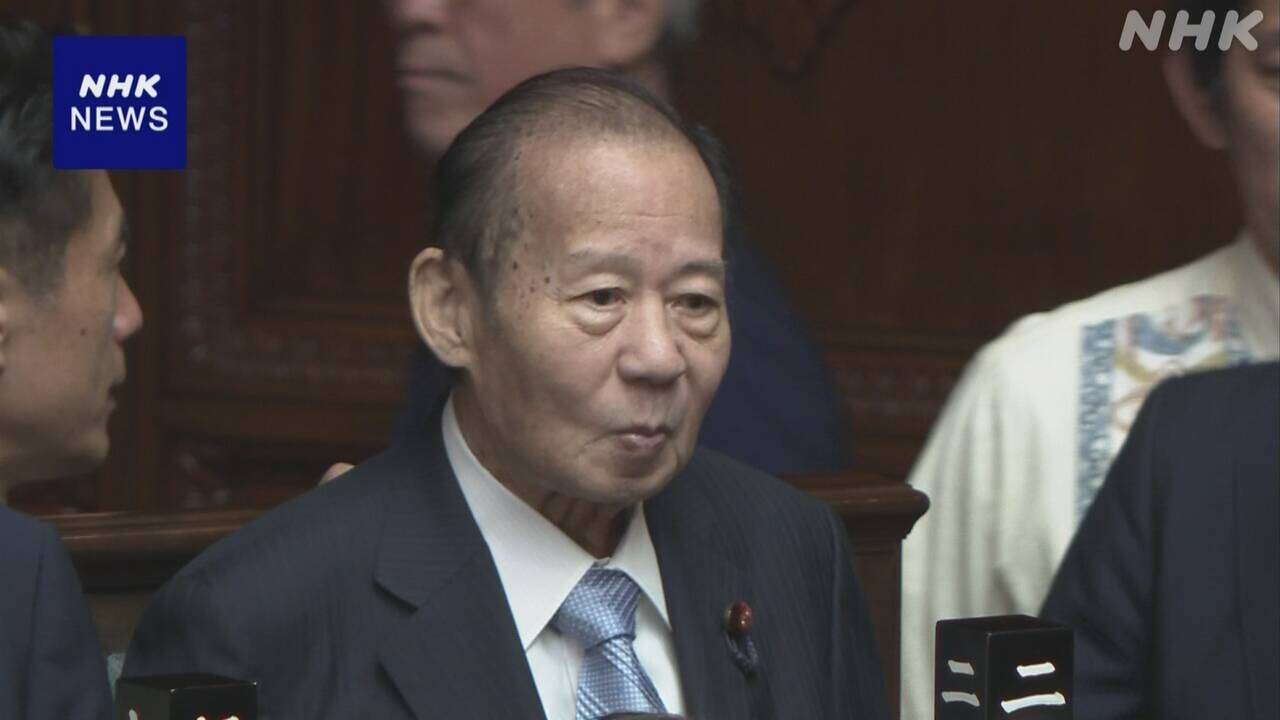 自民 二階元幹事長が衆院本会議出席 約2か月ぶり