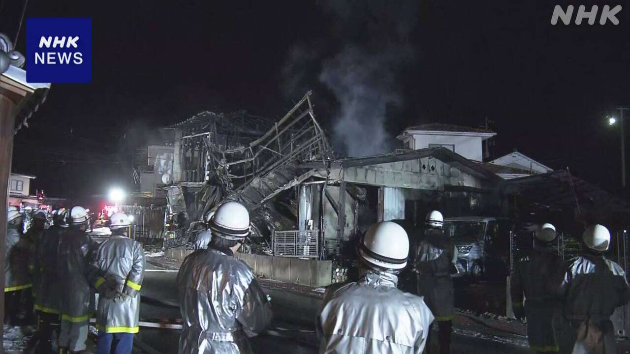 福島県内で火事相次ぐ 1人死亡 1人連絡とれず