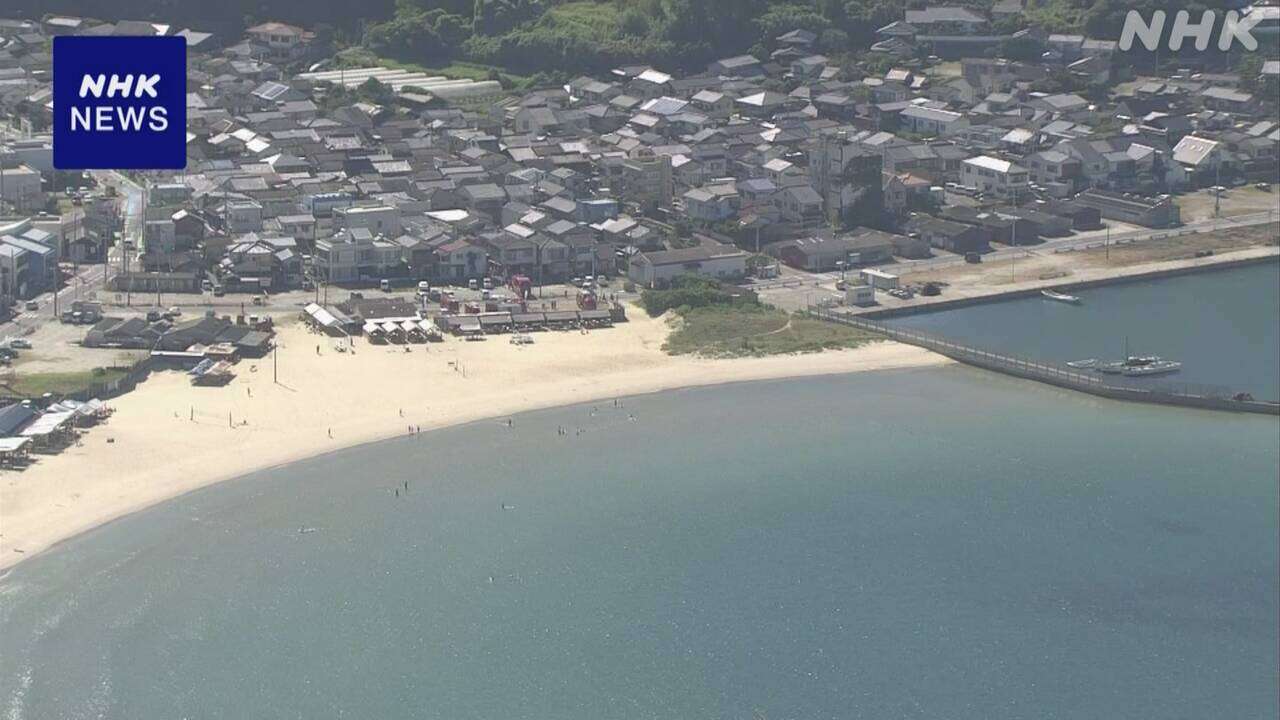 福岡 海水浴場で「人が流されているようだ」と消防に通報