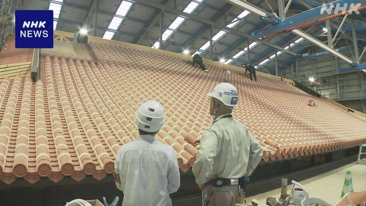 沖縄 首里城 火災5年 焼失の正殿 再来年の完成目指し再建工事