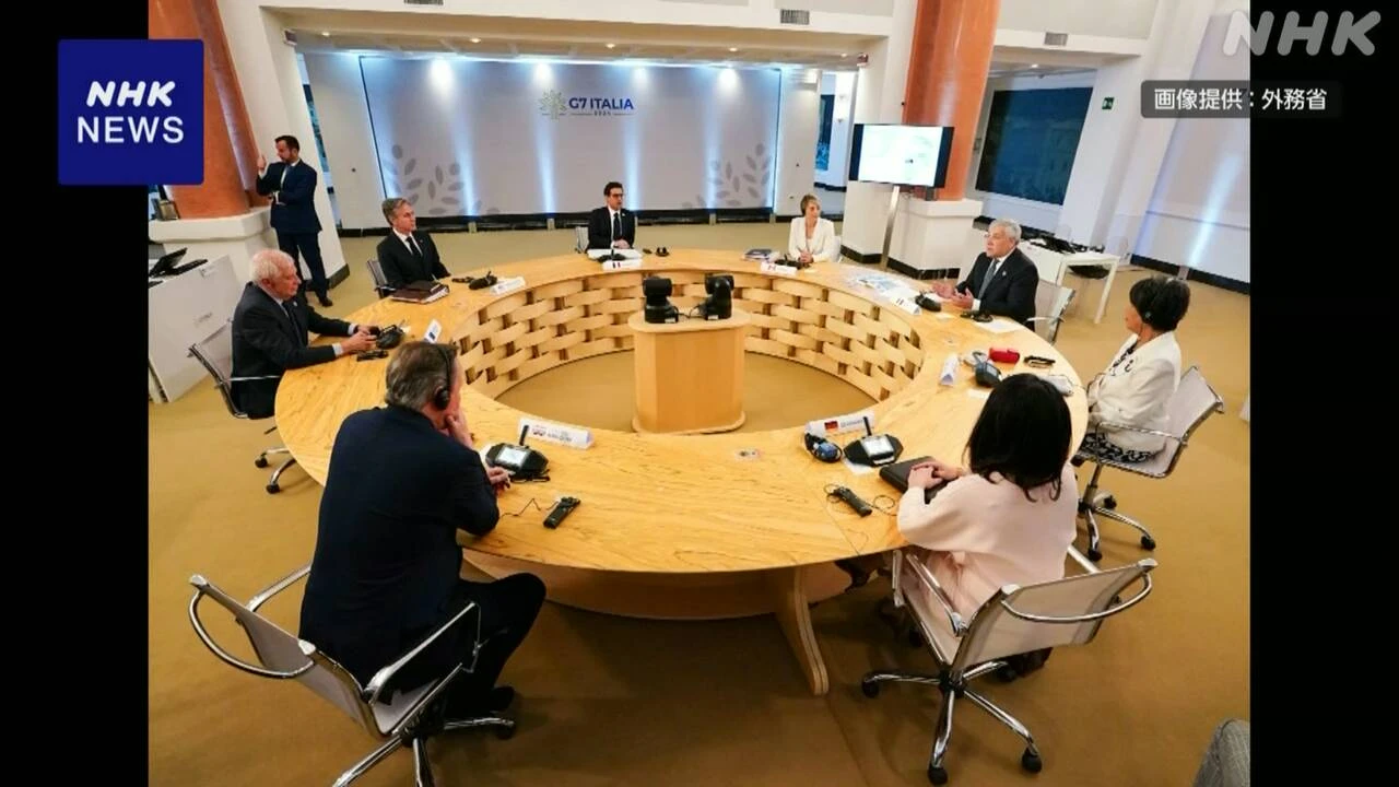 G7外相会合 ウクライナめぐり討議 上川外相“支援を継続”