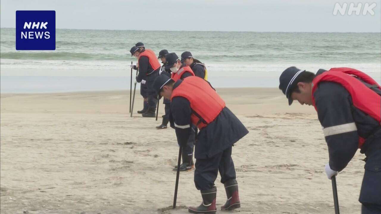 福島 いわき 東日本大震災14年 新人警察官らが行方不明者捜索