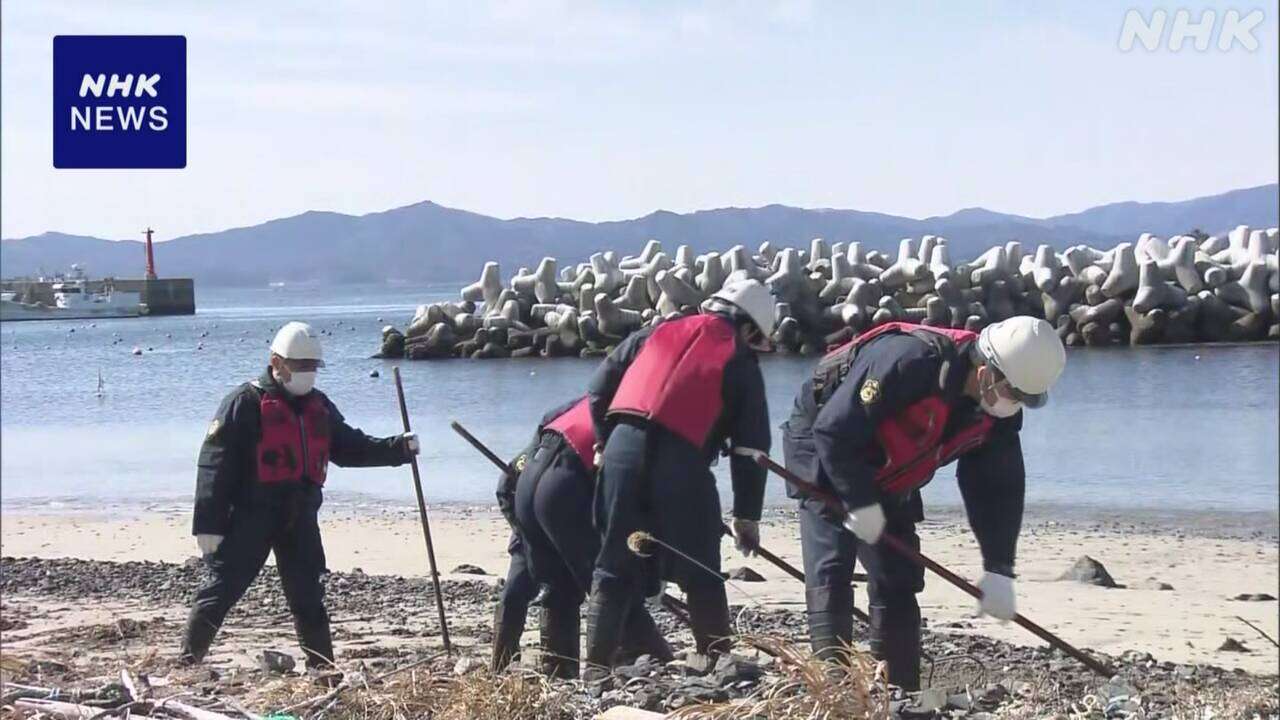 東日本大震災14年を前に 宮城 南三陸町の海岸で行方不明者捜索