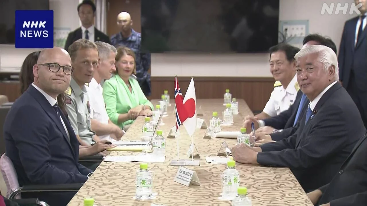 中谷防衛相 ノルウェー国防副大臣と会談 技術協力などで一致