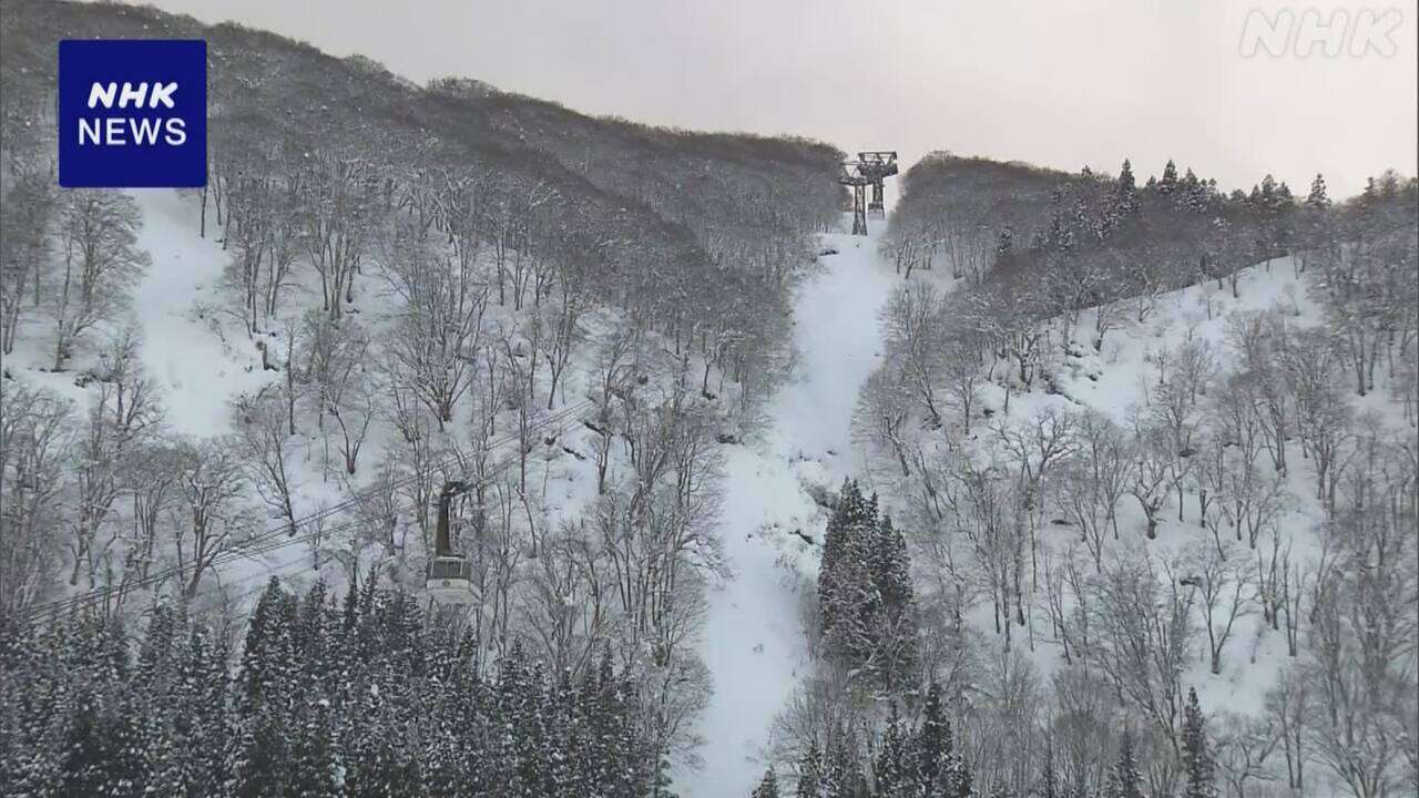 新潟 湯沢町 スノーボードの大学生 雪に埋まり重体