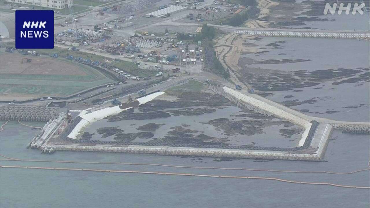 沖縄 辺野古移設工事 設計変更された区域で埋め立て始まる