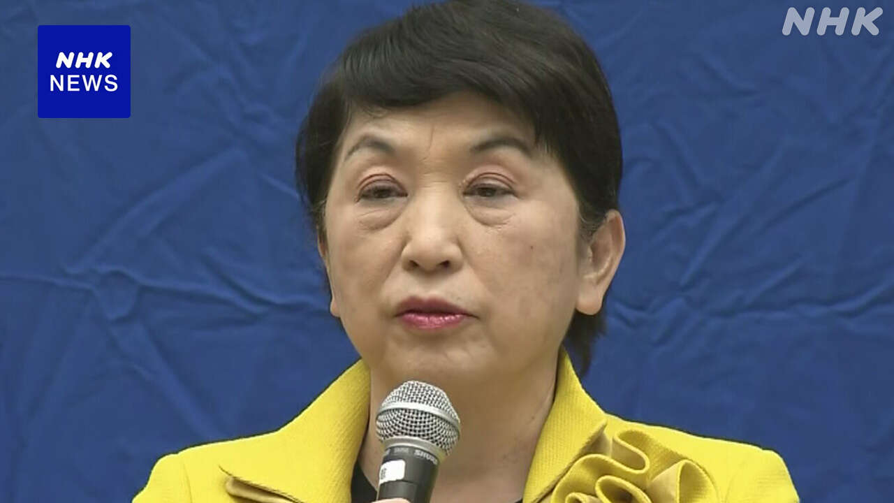 社民 福島党首 夏の参議院選挙で “3議席以上の獲得を目指す”