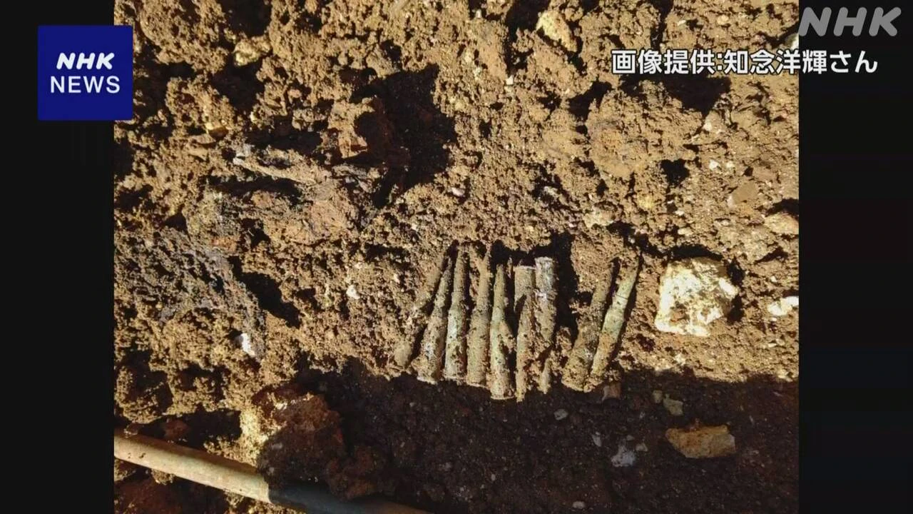 沖縄 伊江島で約20年ぶり遺骨発見 戦没者約20人分か