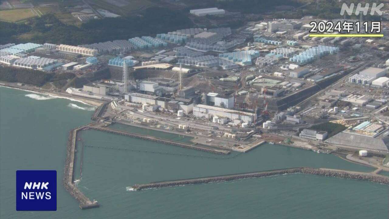 東京電力 福島第一原発 空の処理水タンクを13日から解体へ