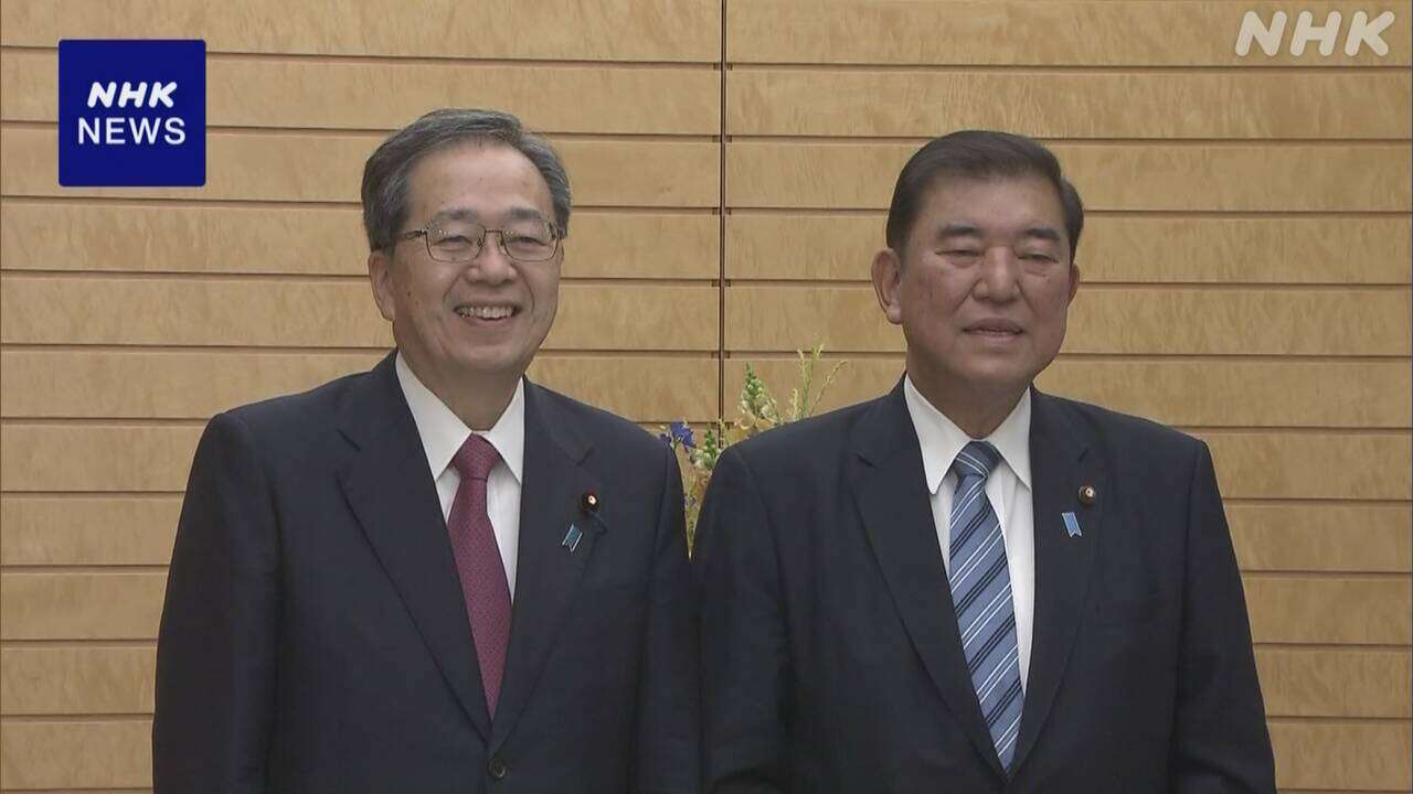 石破首相 公明 斉藤代表と会談 “連携して国会運営を”確認