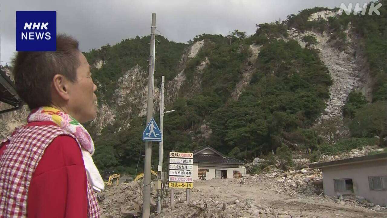 輪島 観光名所近くの食堂 大雨でも被害 “来春の再開目指す”