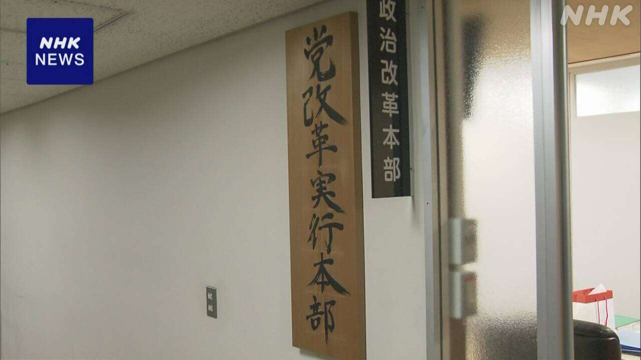 自民 政策活動費の扱い検討 年内に規正法など再改正へ方針確認