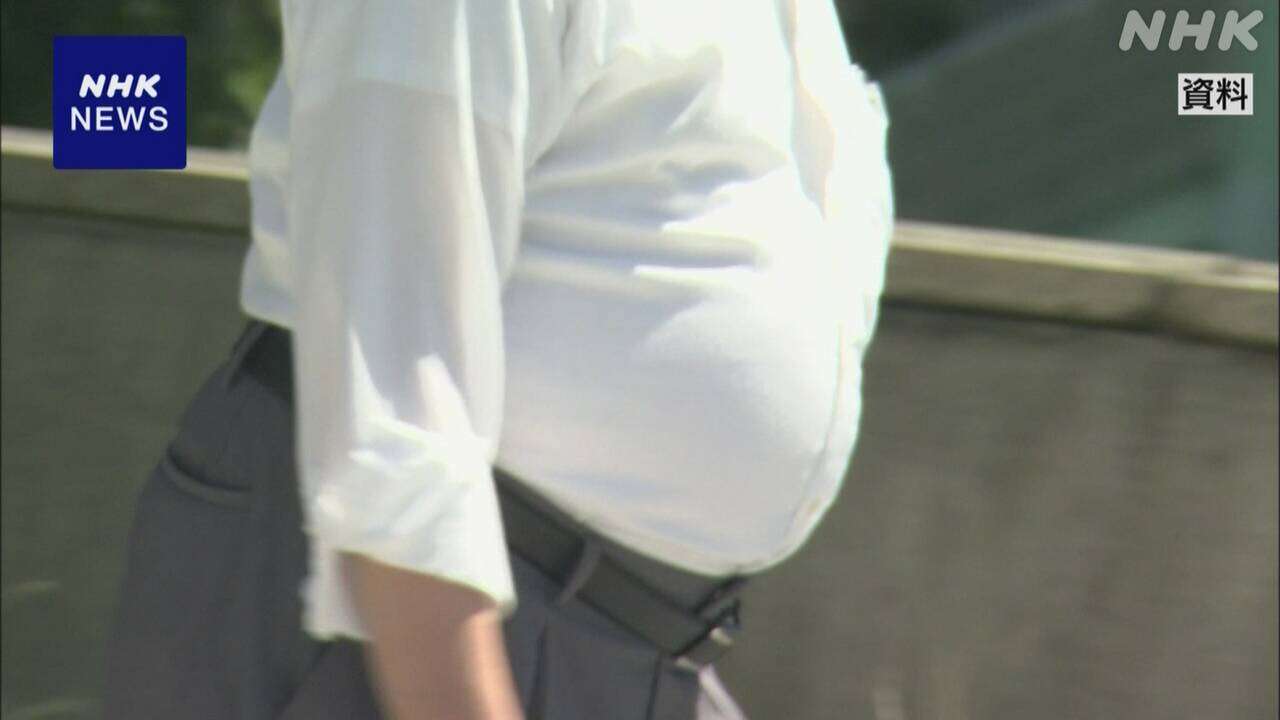 20歳以上の男性で肥満は31.7％ 10年間で増加傾向 厚労省調査