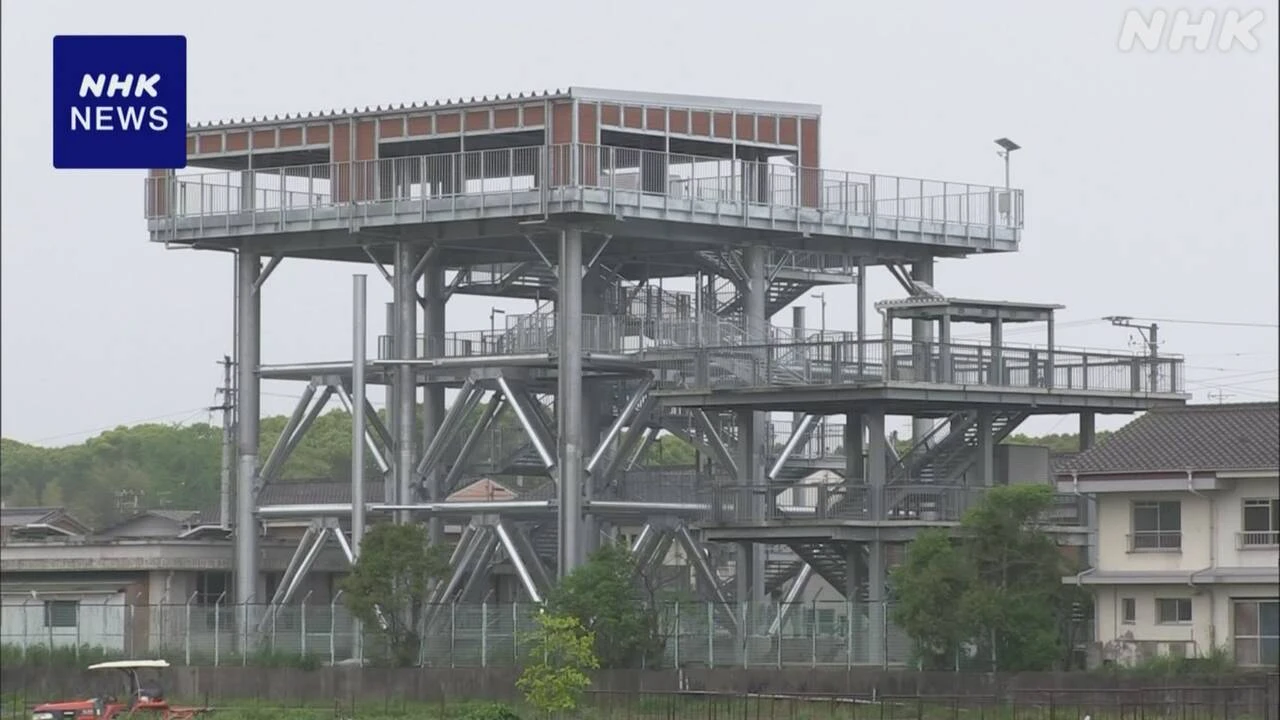 高知 黒潮町 津波避難タワーに太陽光発電導入 暑さ対策など