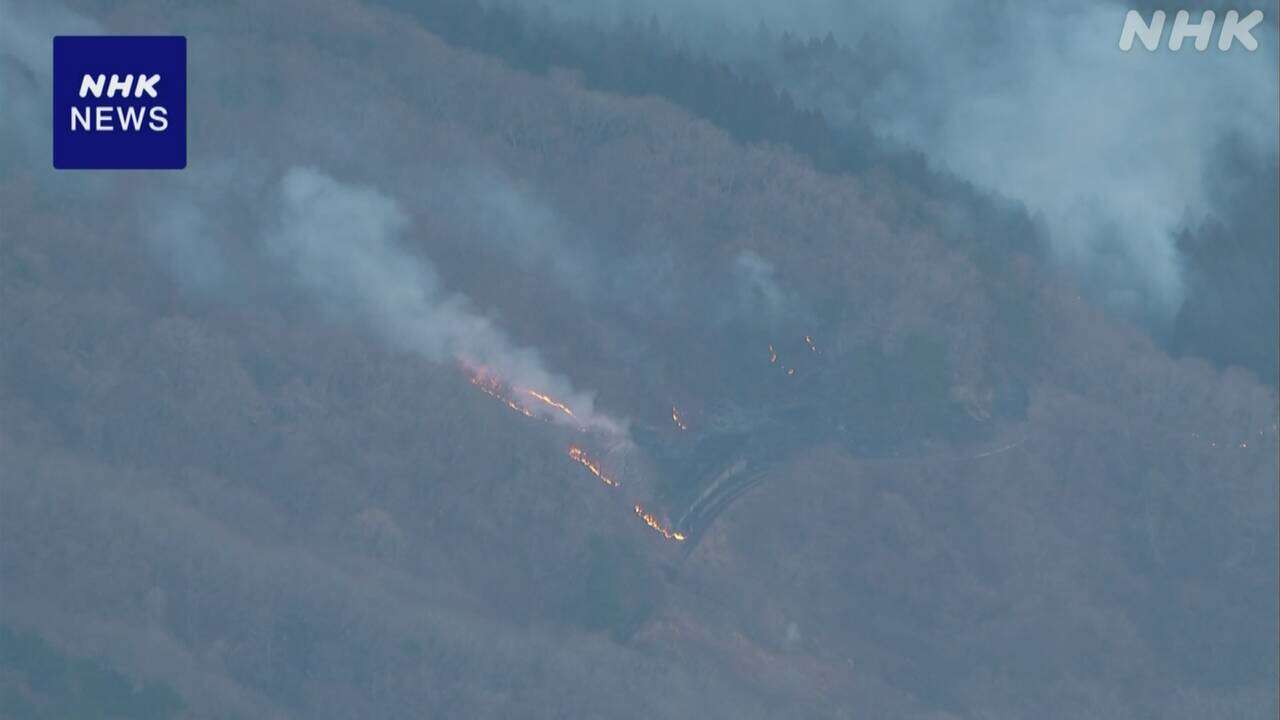 岩手 大船渡 山林火災 1日は風が強まる予想 徹夜で消火活動