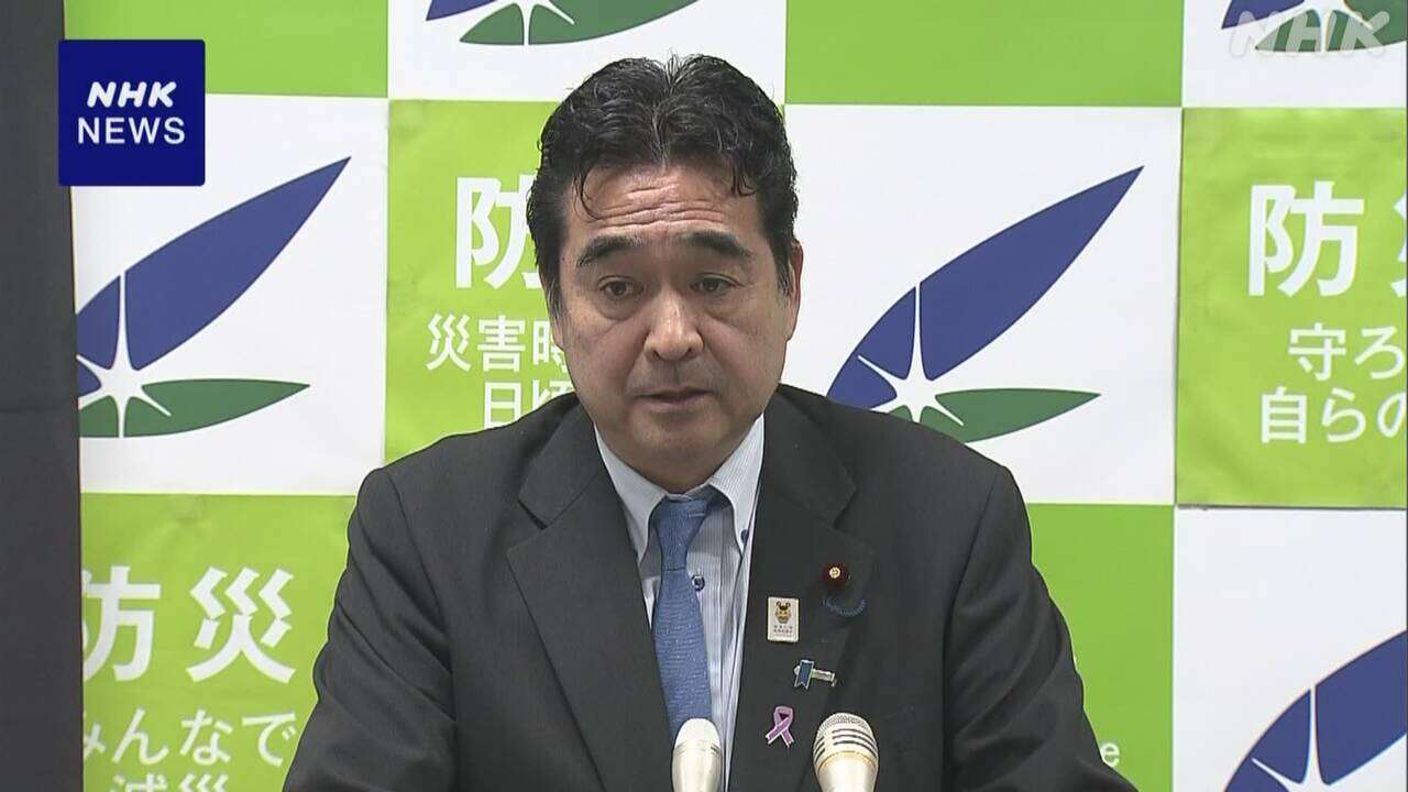 防災相 避難所 “災害発生48時間以内に国際基準満たせるよう”