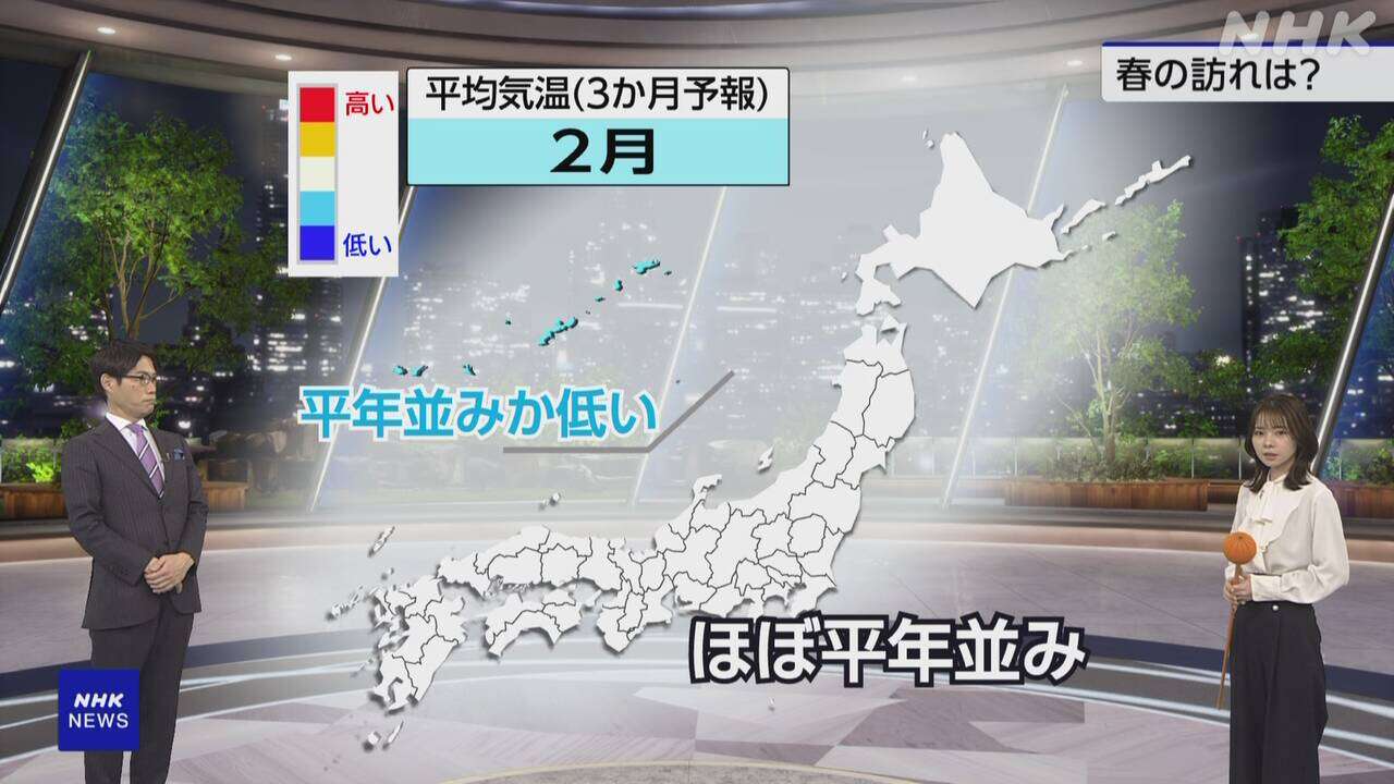 3か月予報 北～東日本中心に平均気温高く 青森などは雪崩 注意