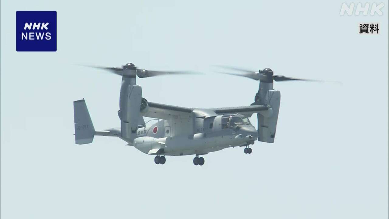 陸上自衛隊 飛行見合わせのオスプレイ 27日以降再開へ