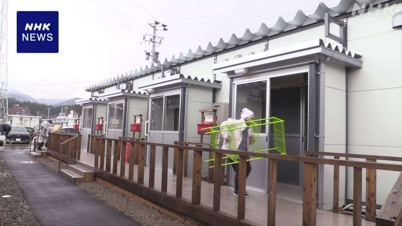 石川 輪島 豪雨で浸水の仮設住宅 すべて復旧 避難者が再び入居