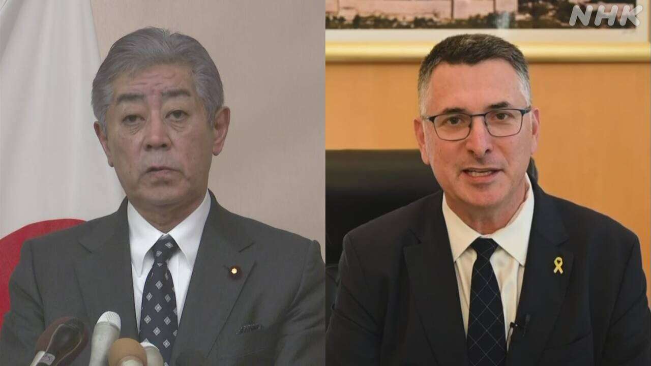 岩屋外相 イスラエル外相と電話会談 人道支援活動の環境確保を