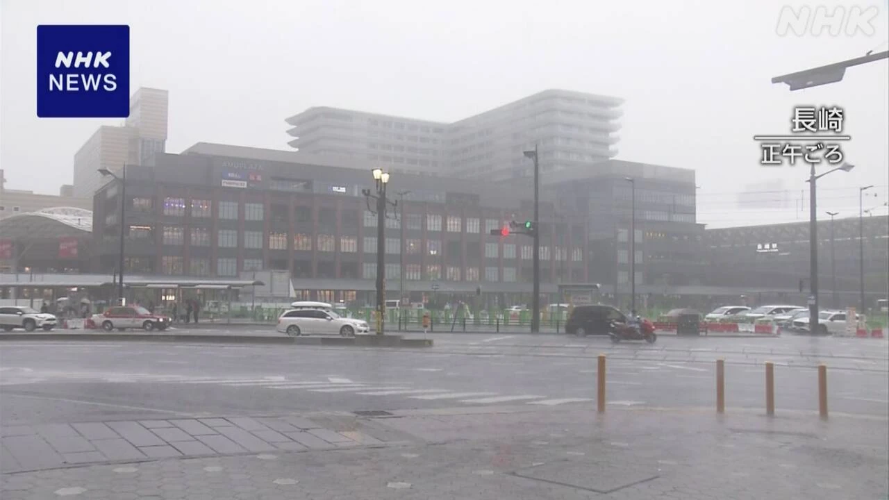 長崎 11日夜遅くから12日朝にかけ 線状降水帯のおそれ 警戒を