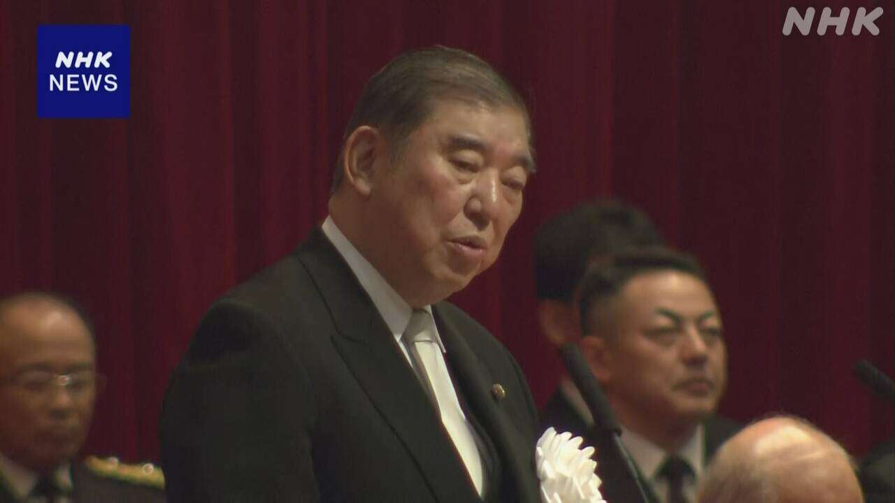 石破首相 防大卒業式で訓示 “脅威から守る抑止力向上不可欠“