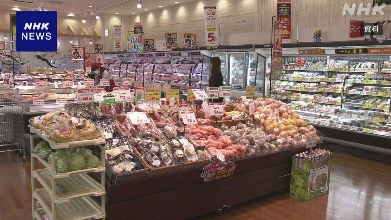 7月のスーパー売り上げ 前年同月比1％減 17か月ぶり減少