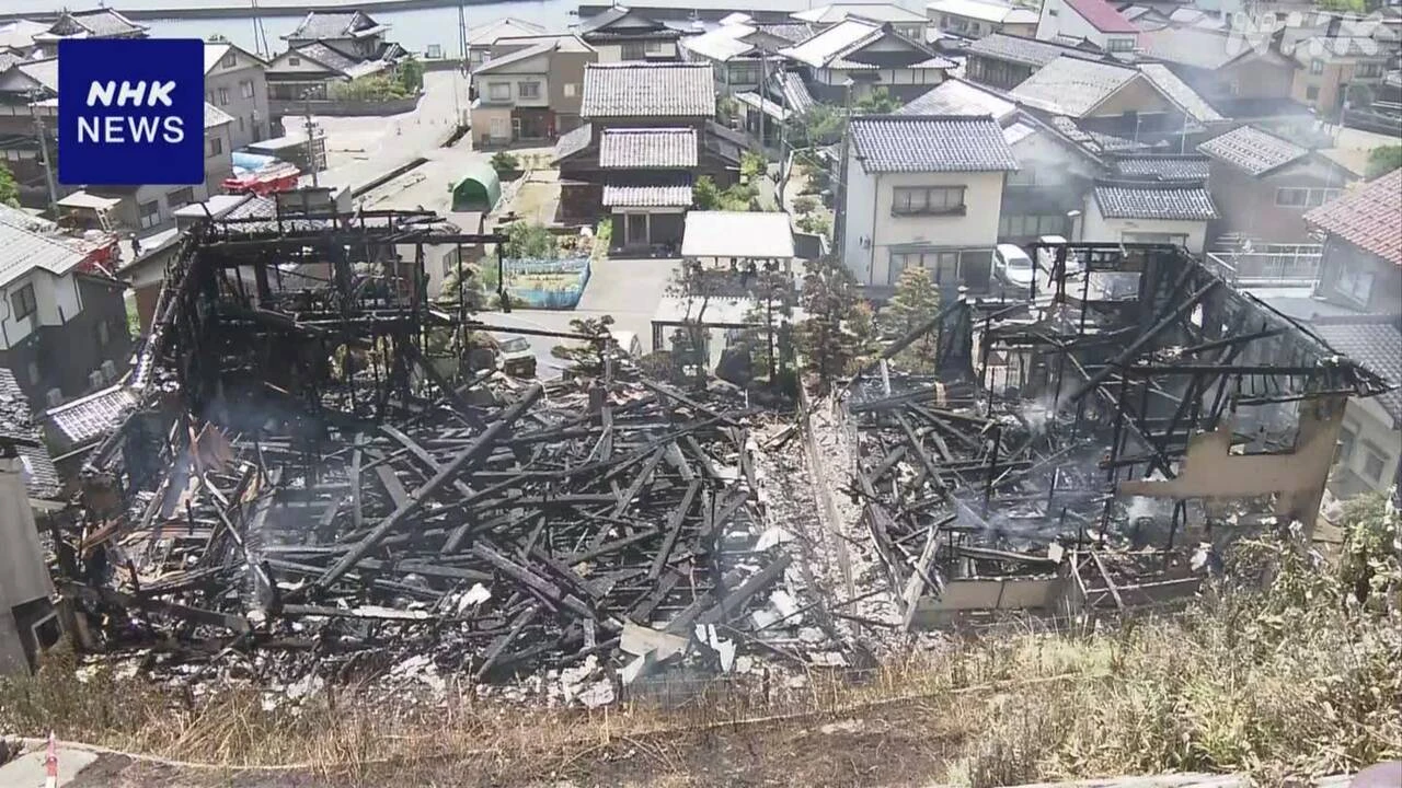 富山 氷見 住宅で火事 2人死亡 2人と連絡取れず