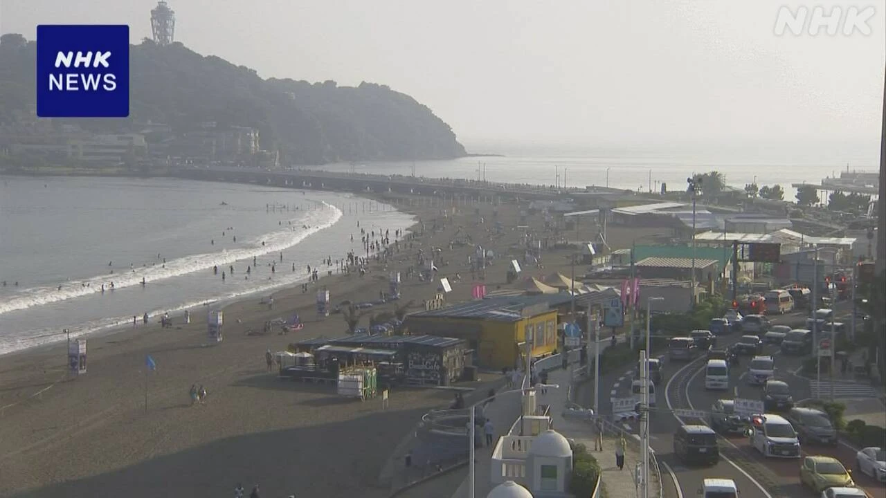 神奈川 藤沢 海水浴場で男子中学生3人溺れる 1人心肺停止状態