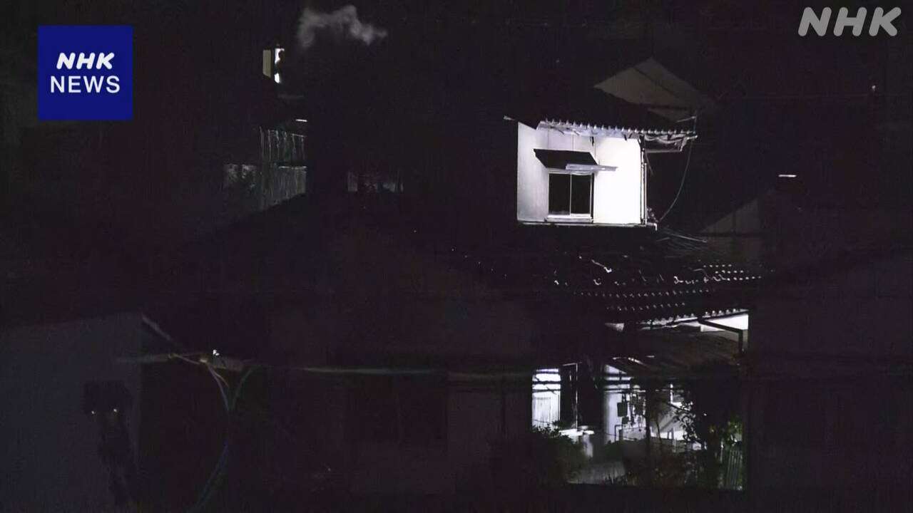 山口 岩国で住宅火災 2人の遺体 住人の70代夫婦と連絡取れず