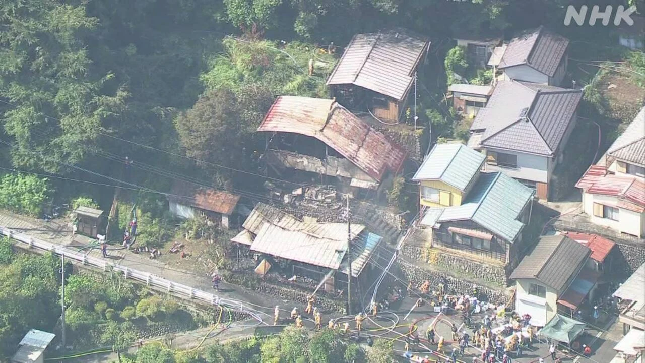 東京 奥多摩町 住宅5棟焼ける火事 1人意識不明