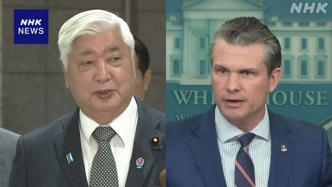 中谷防衛相 米ヘグセス国防長官と電話で初会談