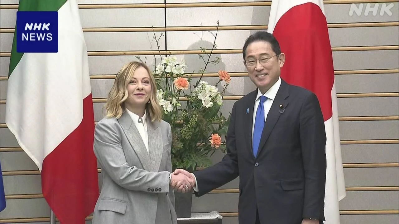 岸田首相 ことしのG7議長国 イタリア メローニ首相と会談