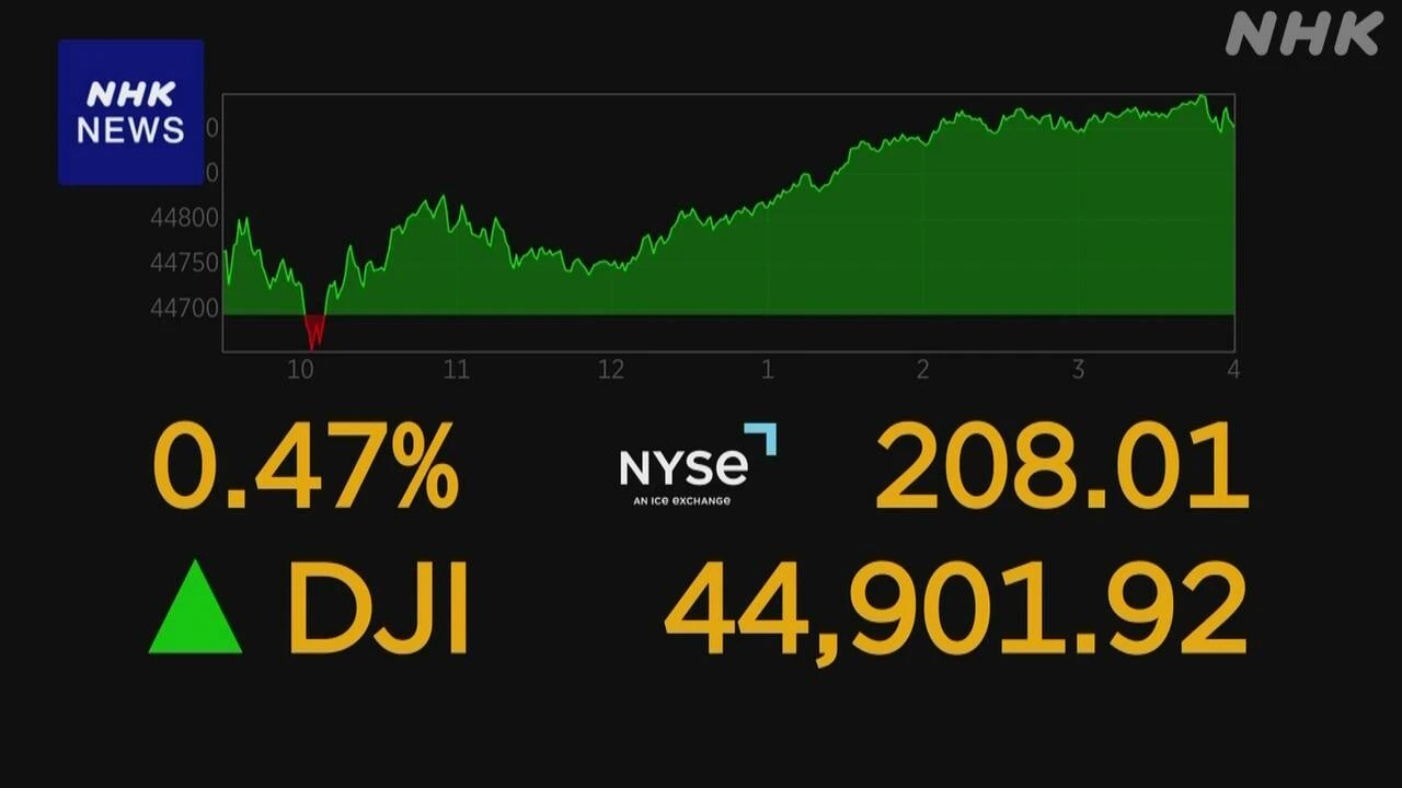 ニューヨーク株式市場 ナスダック S＆P500 連日最高値を更新