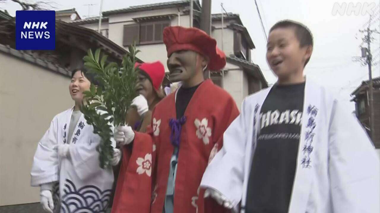 石川 輪島 新年の厄よけ神事「面様年頭」 2年ぶりに行われる