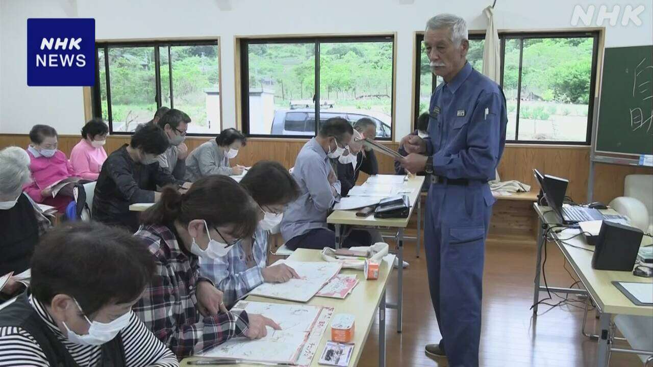 愛媛 愛南町で南海トラフ巨大地震への備えについて防災講座