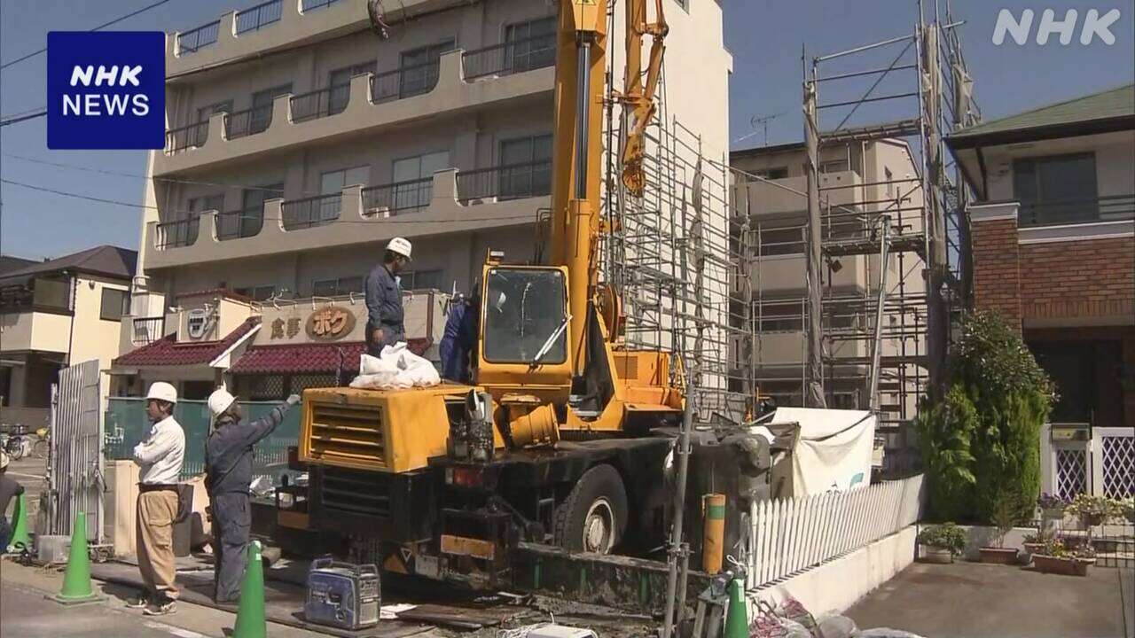 クレーン車の転倒防ぐ装置 設置場所が適切でなかったか 名古屋