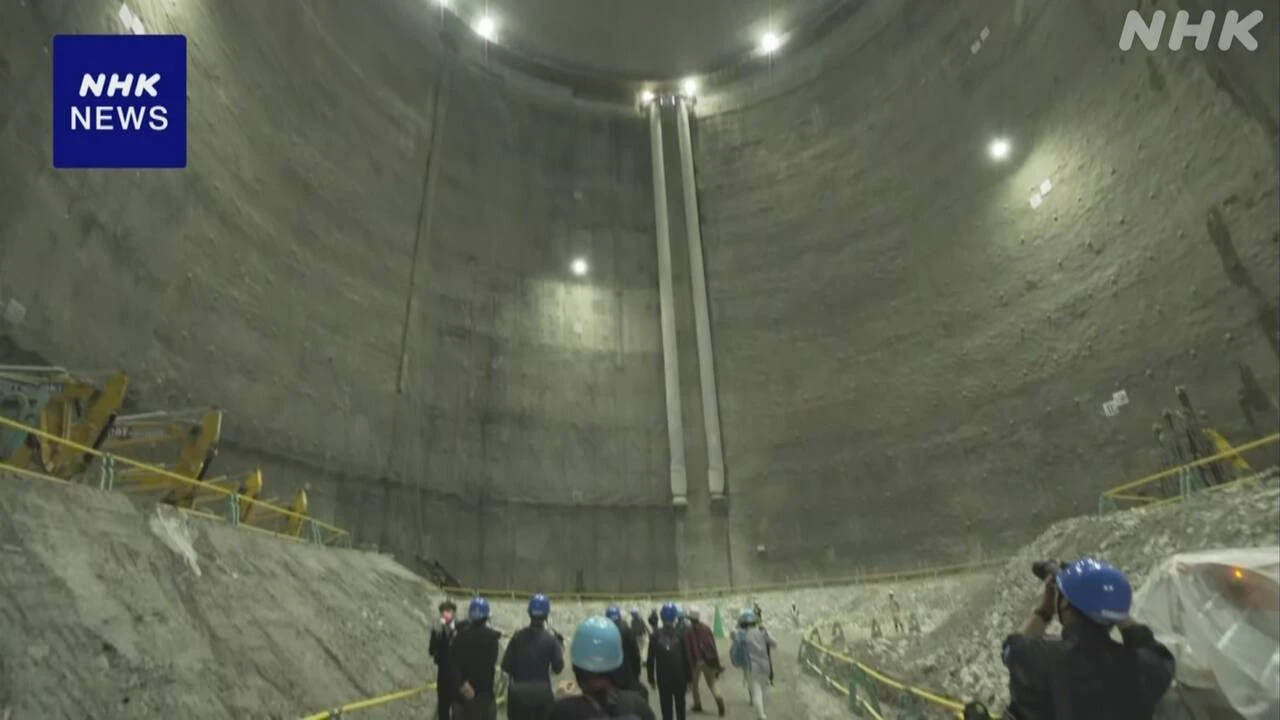 大規模 観測装置「ハイパーカミオカンデ」の地下空洞が公開