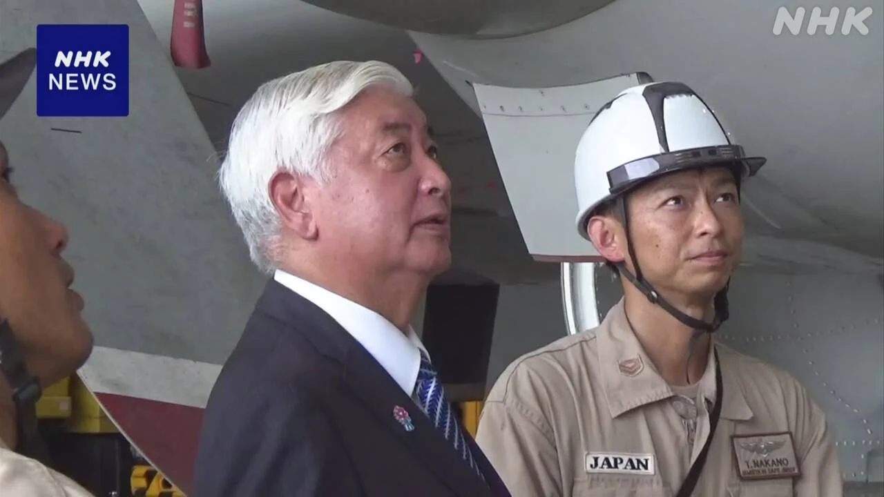 中谷防衛相 ジブチの自衛隊拠点を視察 隊員の処遇改善へ