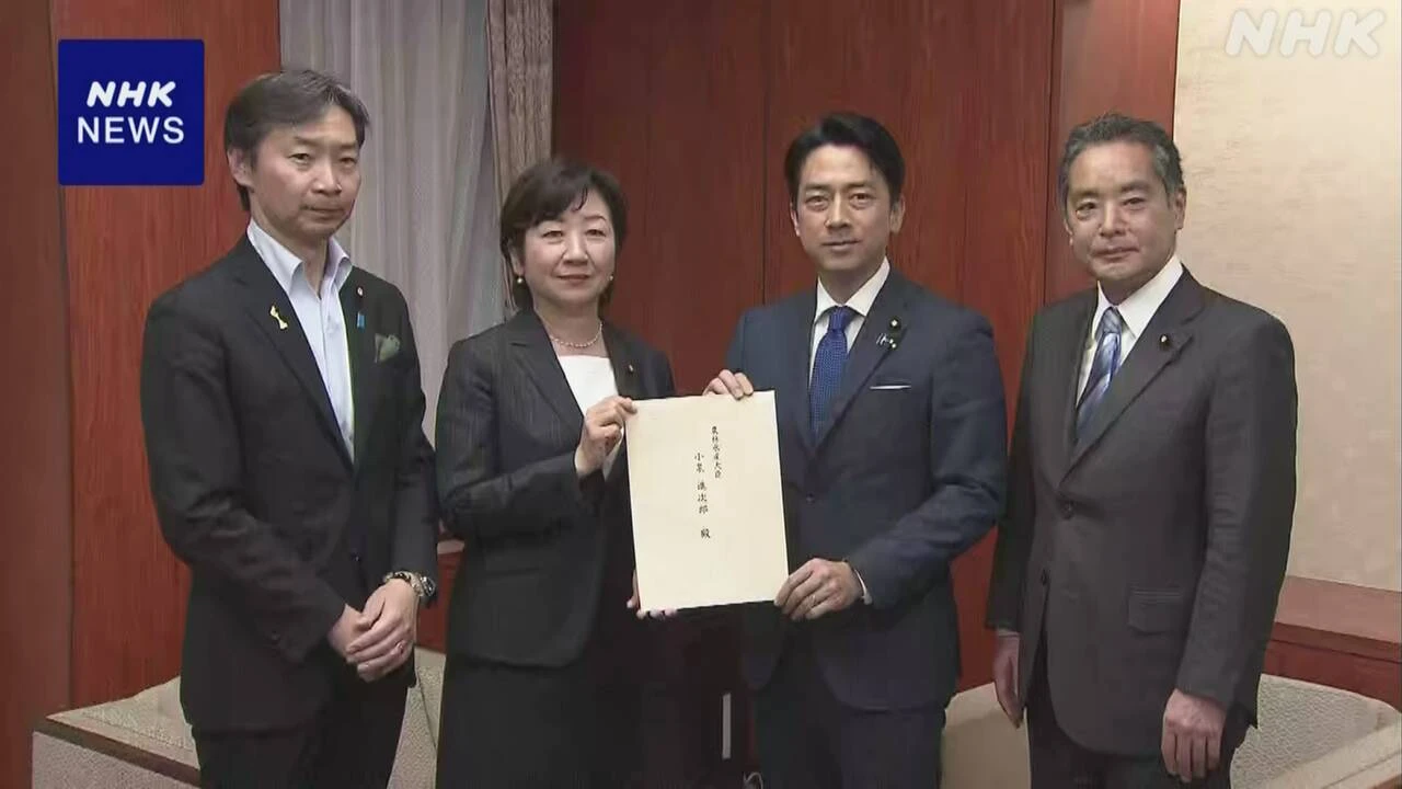 “酒原料のコメ 安定確保の措置を” 自民党議連が農相に要望