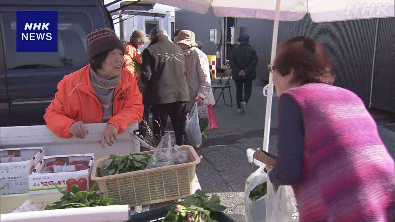 輪島朝市の出店者 地震後初の地元販売 地域の人たちと再会喜ぶ