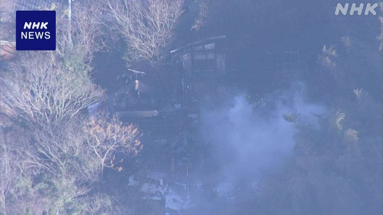 広島 尾道の住宅で火事 住民2人と連絡取れず