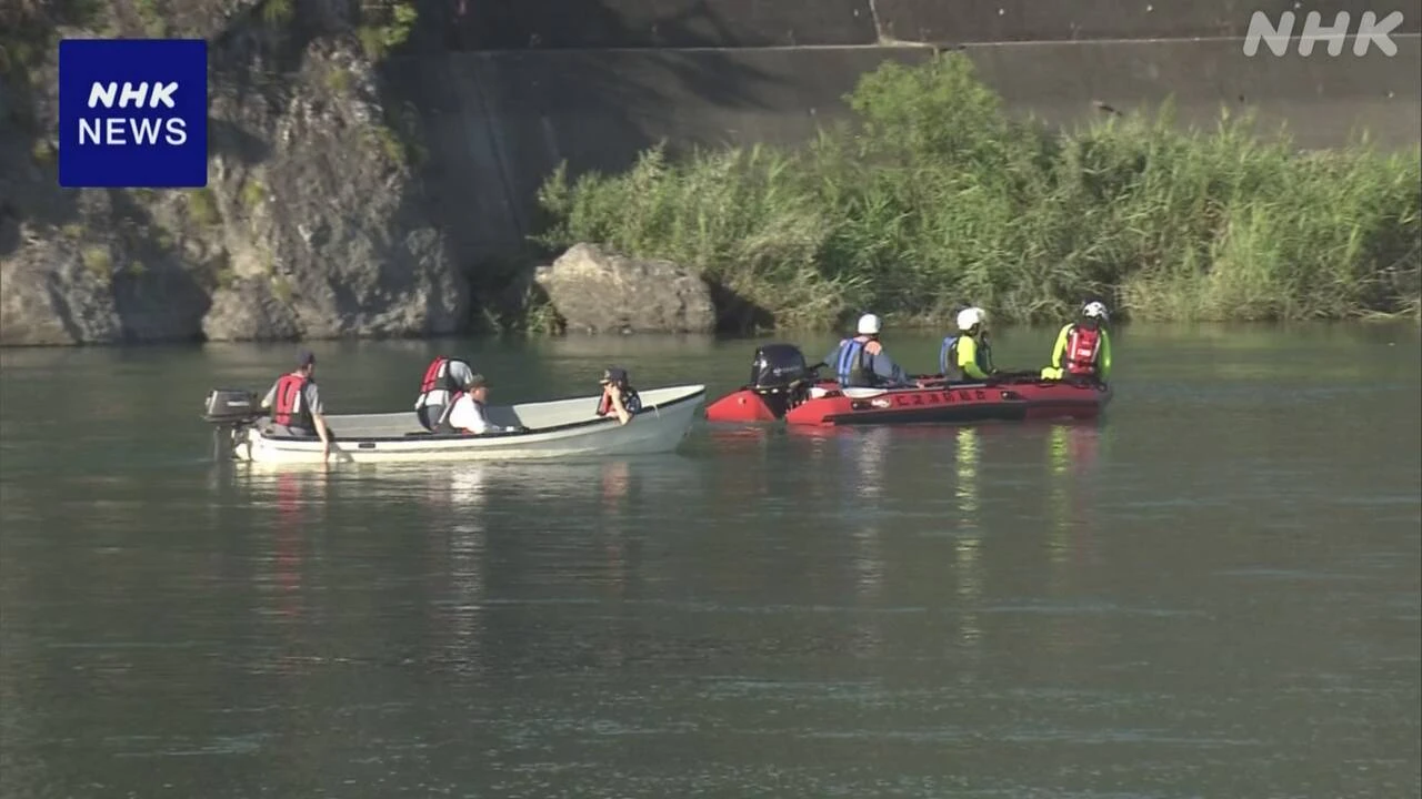 高知 いの町 仁淀川で成人男性流されたか 消防や警察が捜索