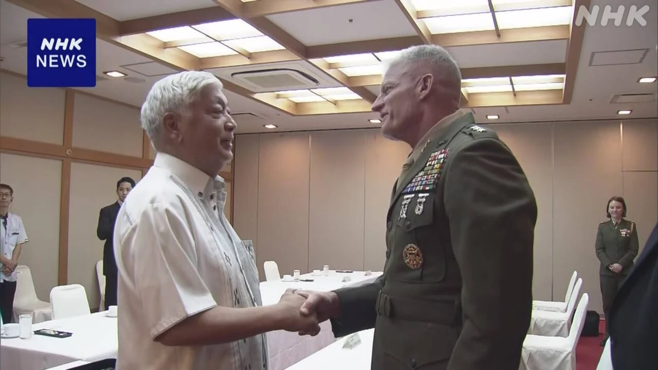 中谷防衛相 沖縄駐留米軍トップと会談 “海兵隊移転 着実に”