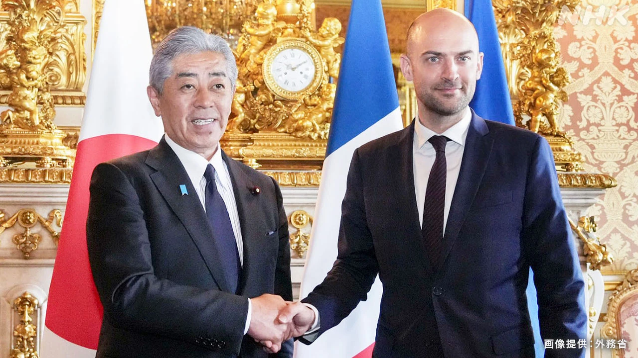 岩屋外相 仏外相と会談 国際社会の課題に連携 関税対応も議論