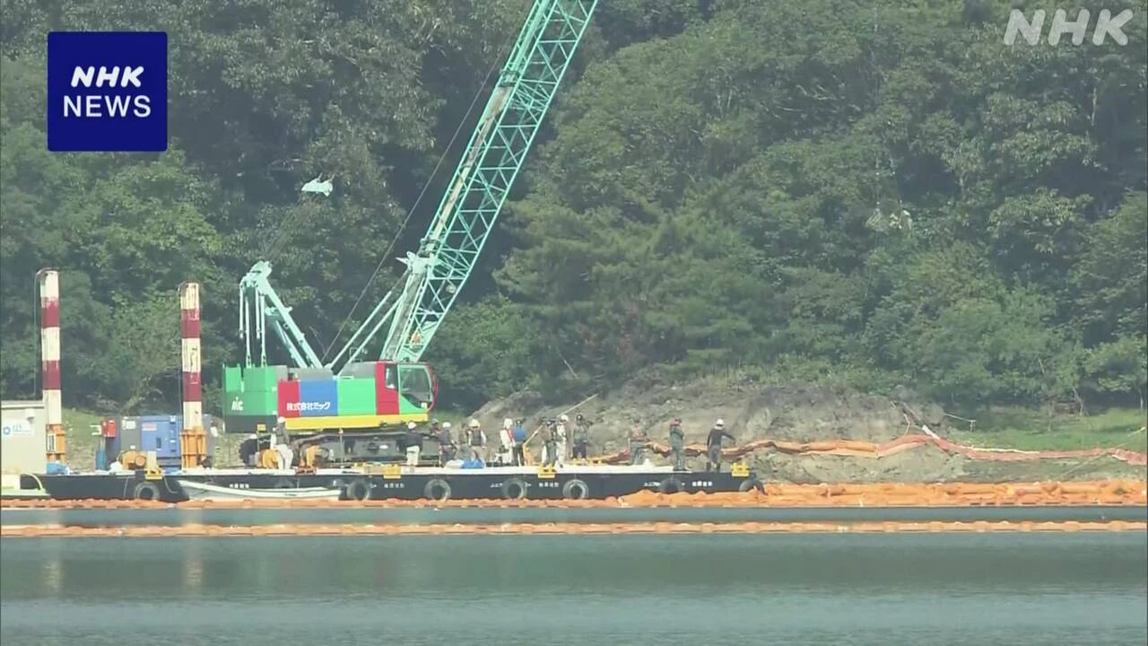 愛知 犬山 航空自衛隊練習機墜落 エンジンなど回収作業始まる