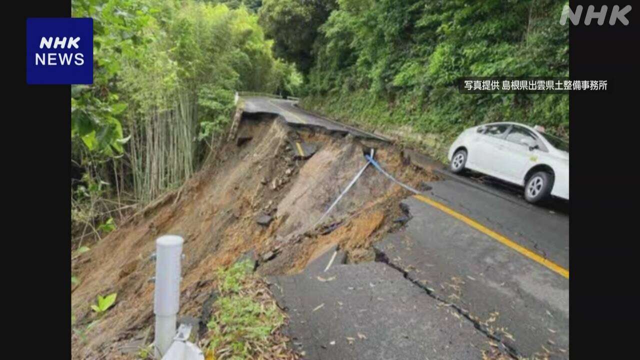 大雨被害の島根 出雲に普通交付税を繰り上げ交付へ 松本総務相