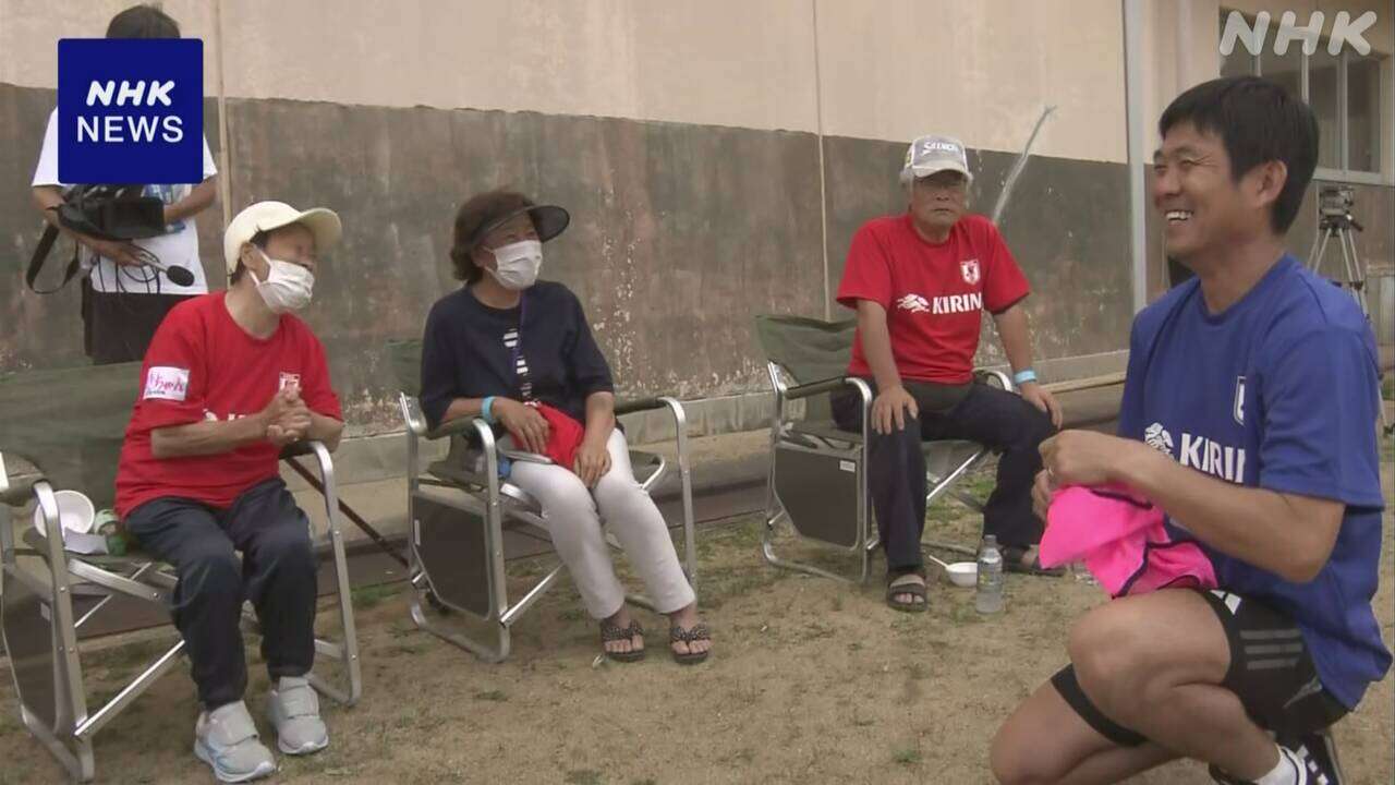 サッカー日本代表 森保監督が能登半島地震の被災者と交流 石川