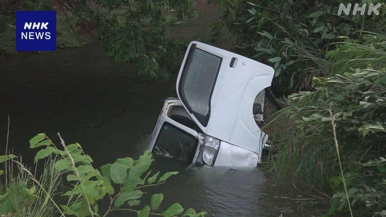 秋田 川で高齢夫婦の遺体 10日までの大雨影響で車が転落か