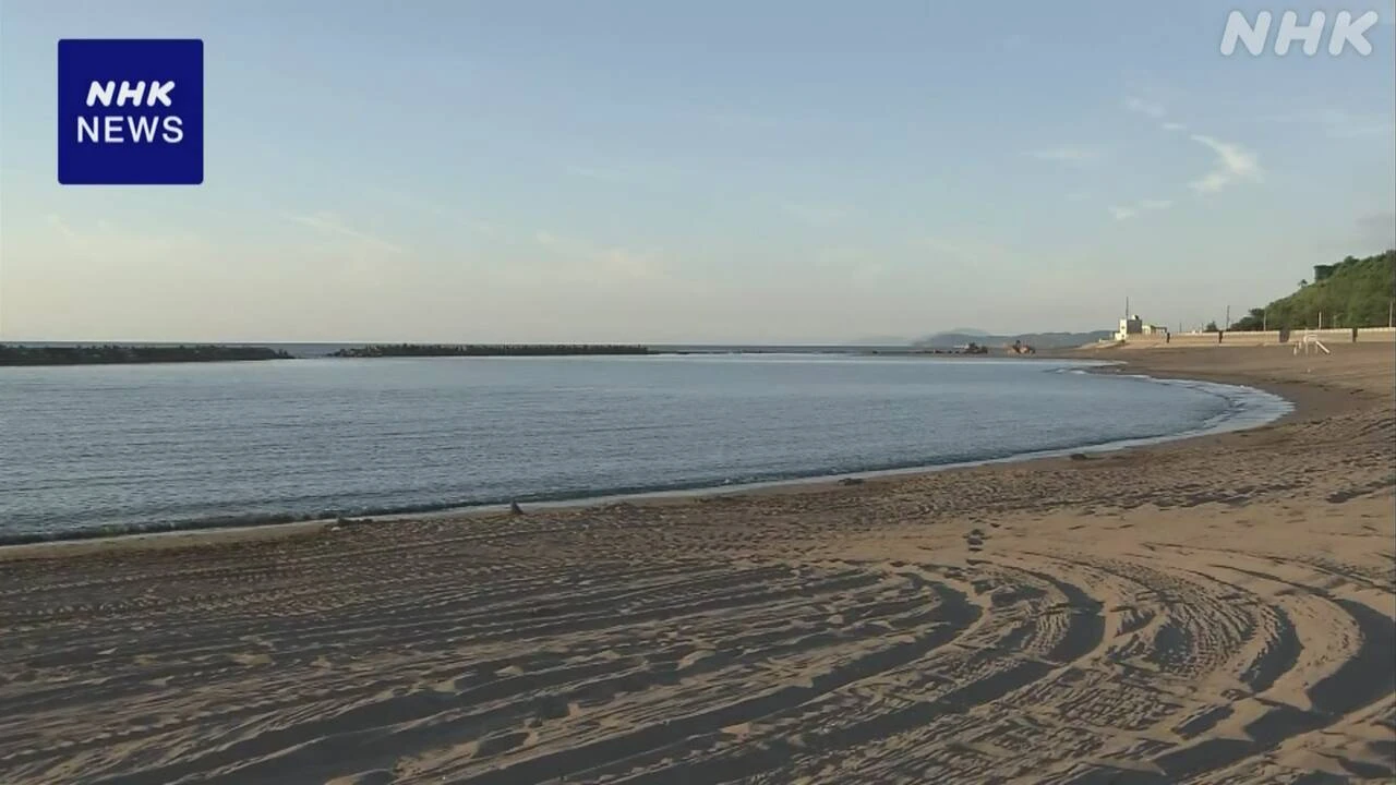 新潟 柏崎 海水浴場で40代男性が溺れ死亡